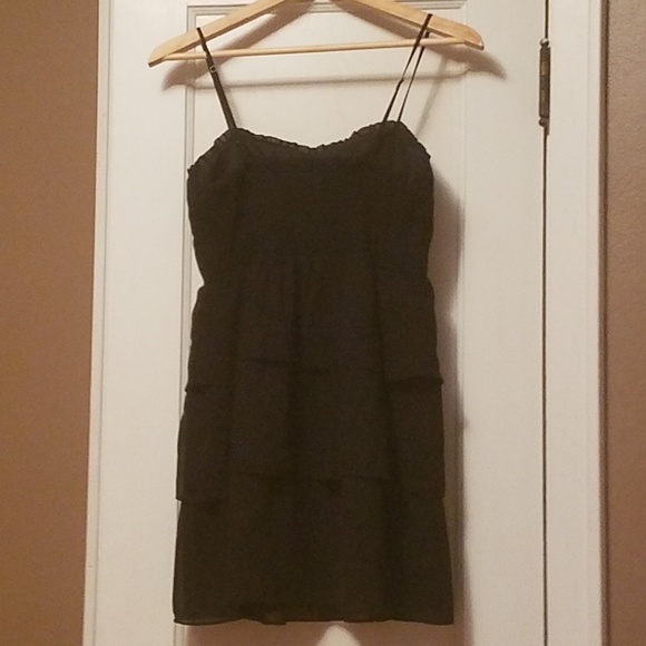Black Ruffled Dress - Picture 2 of 3